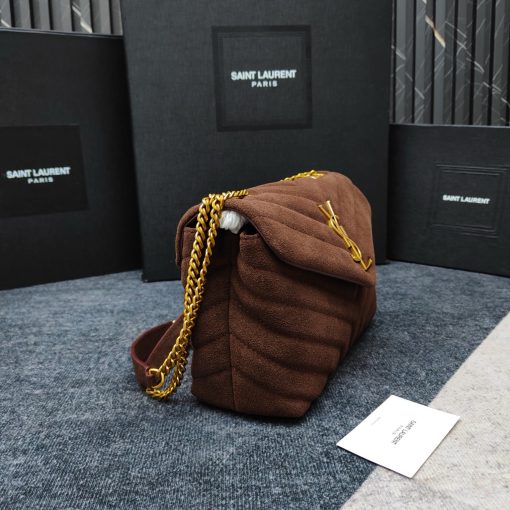 Saint Laurent Loulou Suede Shoulder Bag - Image 5
