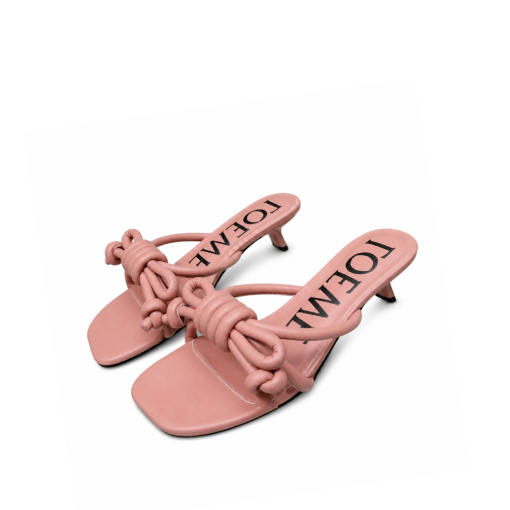 Loewe Lambskin Blush Knot Sandal - Image 2