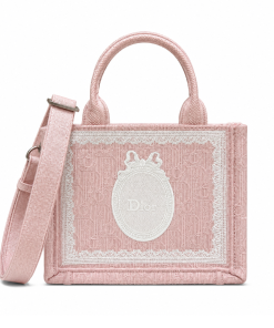 Dior Dioramour Small Dior Book Tote With Strap Soupir Pink