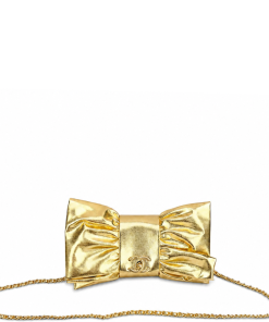 Chanel Elegant Evening Clutch Bow Purse