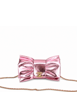 Chanel Metallic Rose 20cm Stylish Bib Bag