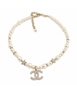 Chanel CC Pearl And Strass Star Sautoir Necklace