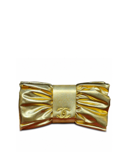 Chanel Elegant Evening Clutch Bow Purse