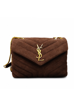 Saint Laurent Loulou Suede Shoulder Bag