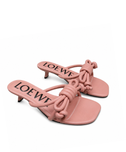 Loewe Lambskin Blush Knot Sandal