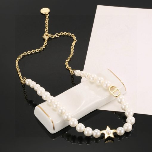 Dior Lucky Pearl Necklace - Image 7