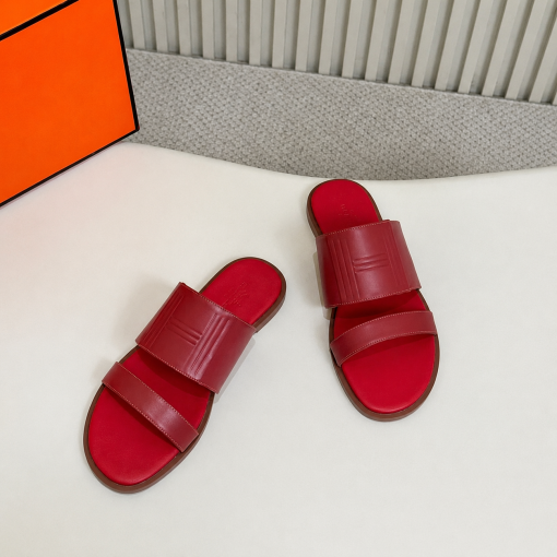 Hermes Mona Sandal In Red - Image 6