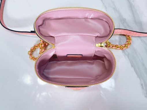 Louis Vuitton Ostrich Vanity Chain Pouch Pink - Image 4
