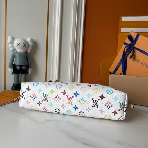 Louis Vuitton LV X TM Monogram Multicolor CarryAll East West White Bag - Image 5