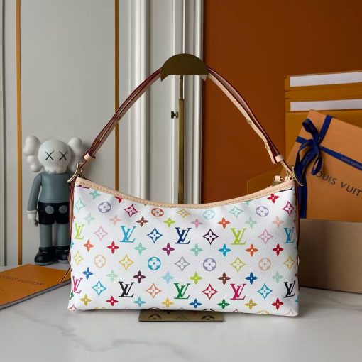 Louis Vuitton LV X TM Monogram Multicolor CarryAll East West White Bag - Image 7