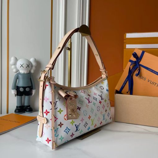 Louis Vuitton LV X TM Monogram Multicolor CarryAll East West White Bag - Image 9