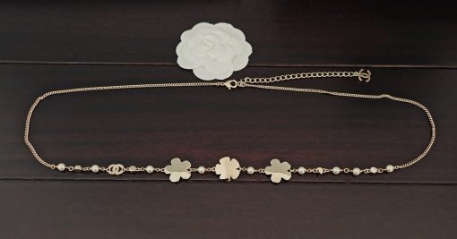 Chanel Blue Floral Convertible Chain Belt And Necklace - Image 2