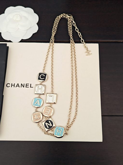 Chanel Gold-Tone CC And Multicolor Resin Sautoir Necklace - Image 4