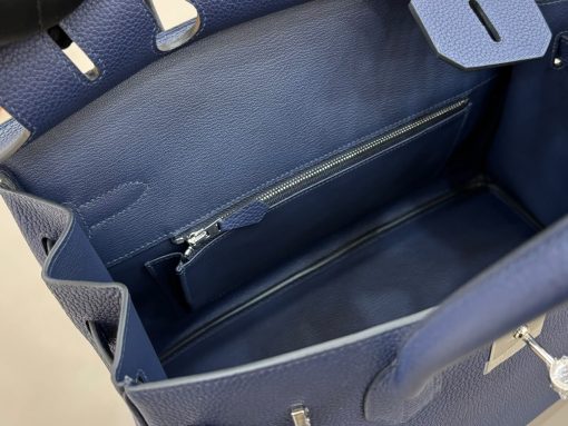 Hermès Birkin 25 Blue Indigo Togo Palladium Hardware - Image 10