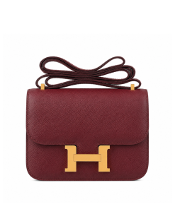 Hermès Constance 18 Rouge H Epsom Gold Hardware