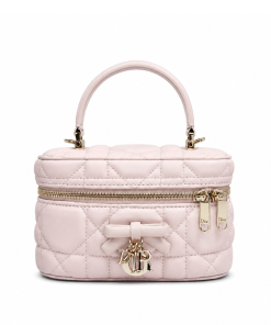 Dior Mini Vanity Soupir Pink Cannage Lambskin