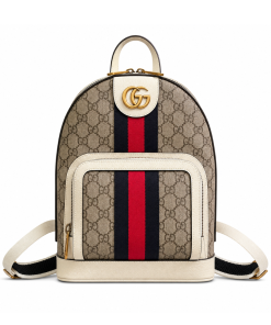 Gucci Ophidia Backpack GG Supreme Small White