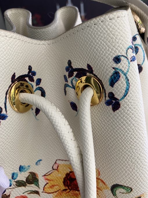 Dolce & Gabbana Beatrice Maiolica Print Bucket Bag - Image 9