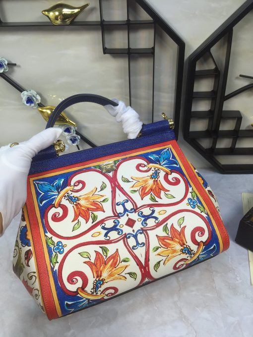 Dolce & Gabbana Sicily Dauphine Handbag - Image 5