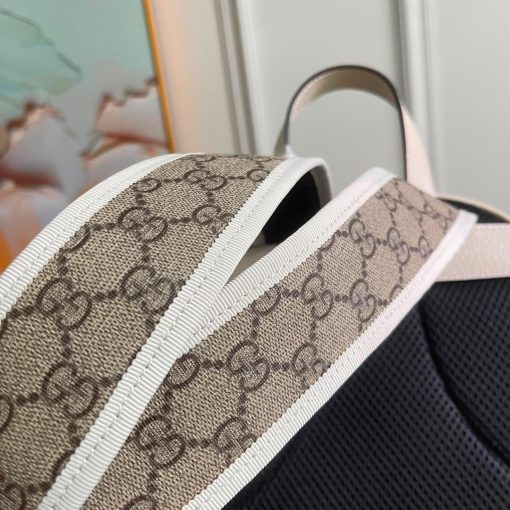 Gucci Ophidia Backpack GG Supreme Small White - Image 5
