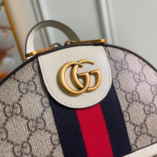 Gucci Ophidia Backpack GG Supreme Small White - Image 6