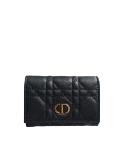 Dior Caro Glycine Wallet Black