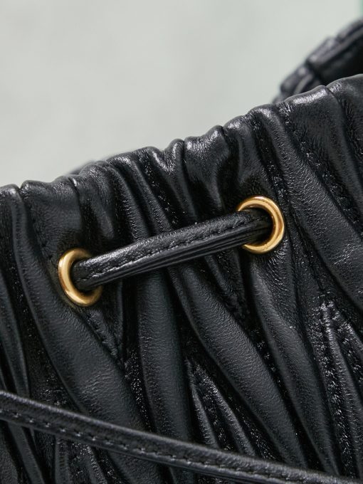 Miu Miu Matelassé Nappa Leather Pouch Black - Image 7