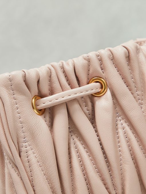 Miu Miu Matelassé Nappa Leather Pouch Powder Pink - Image 6