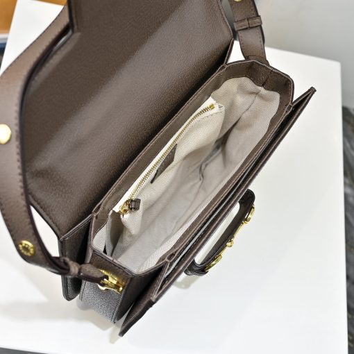 Gucci Horsebit 1955 Floral Print Canvas Shoulder Bag - Image 9