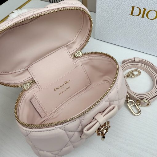 Dior Mini Vanity Soupir Pink Cannage Lambskin - Image 7