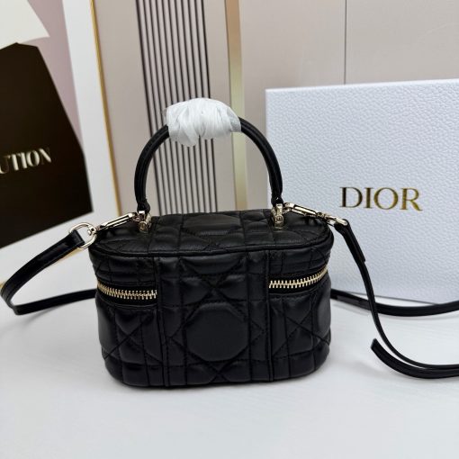 Dior Mini Vanity Black Cannage Lambskin - Image 2