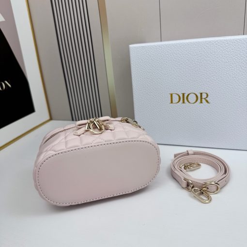 Dior Mini Vanity Soupir Pink Cannage Lambskin - Image 5