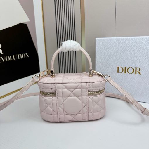 Dior Mini Vanity Soupir Pink Cannage Lambskin - Image 2