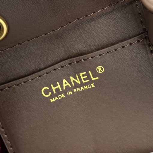 Chanel 25 Small Perforated Calfskin Dark Brown With Gold Hardware - Image 2
