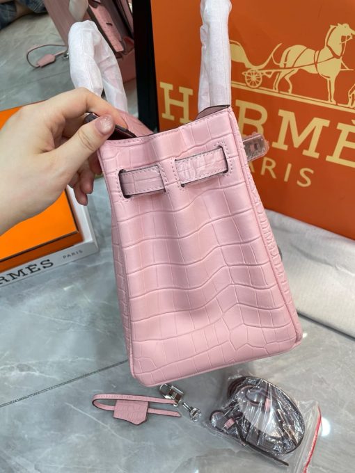 Hermes Birkin 30 Light Pink Alligator With Palladium Hardware - Image 5