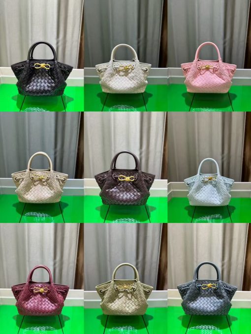 Bottega Veneta Small Andiamo Woven Handbag Grey - Image 10