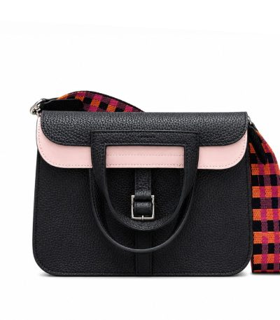 Hermes Halzan 25 Verso Black Rose Sakura