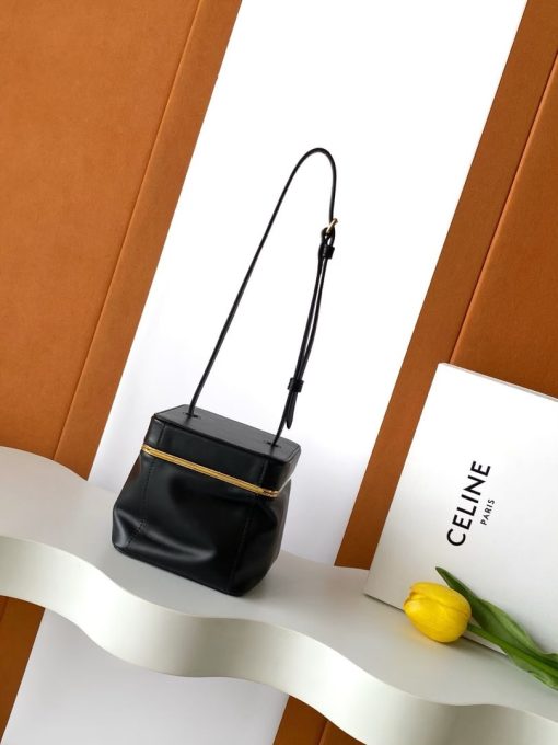CELINE Cube Bag Supple Calfskin Black - Image 3