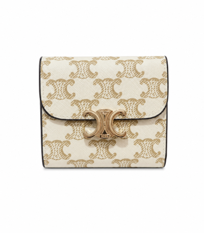 CELINE Small Tri-Fold Wallet Triomphe Canvas