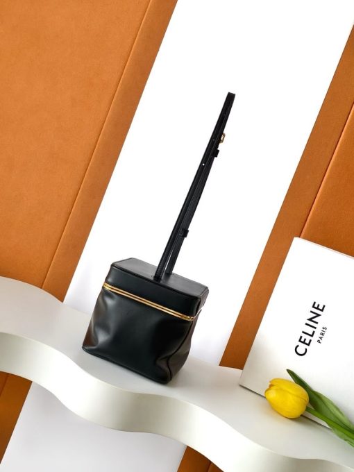 CELINE Cube Bag Supple Calfskin Black - Image 4