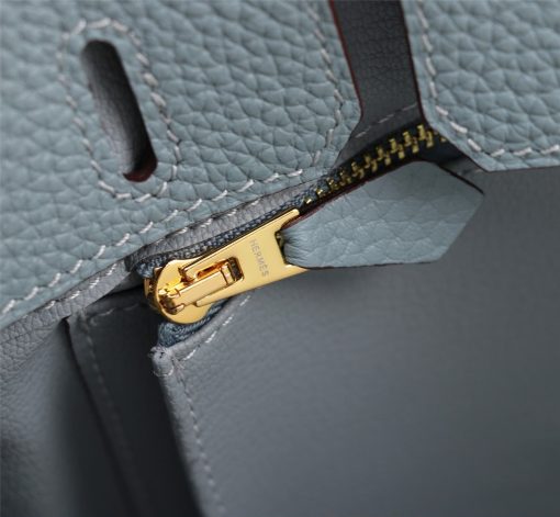 Hermès Birkin 35 Bleu Lin Togo Gold Hardware - Image 8
