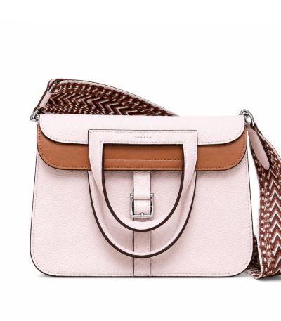 Hermes Halzan 25 Verso Rose Sakura Biscuit