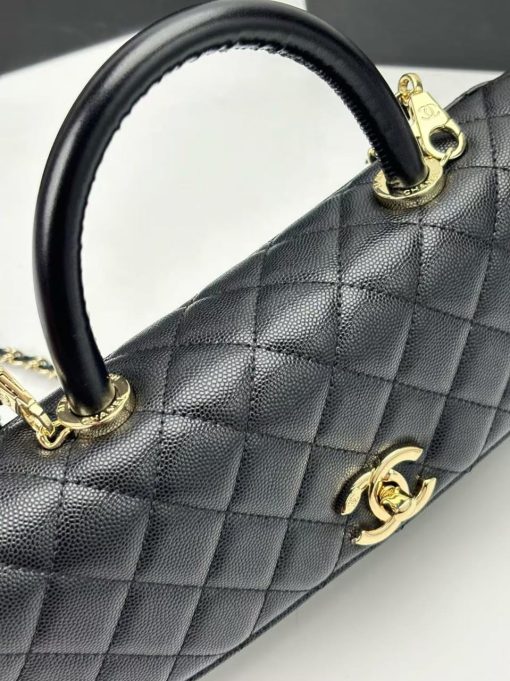 Chanel Caviar Quilted Maxi East West Coco Handle Gold Hardware - Image 5