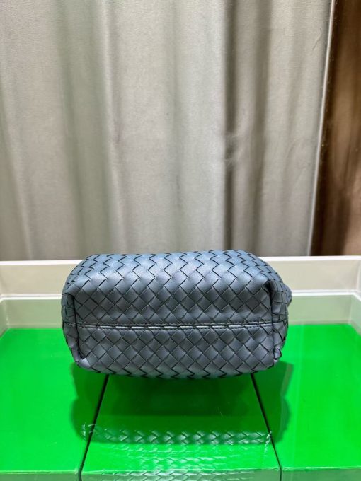 Bottega Veneta Small Andiamo Woven Handbag Grey - Image 9