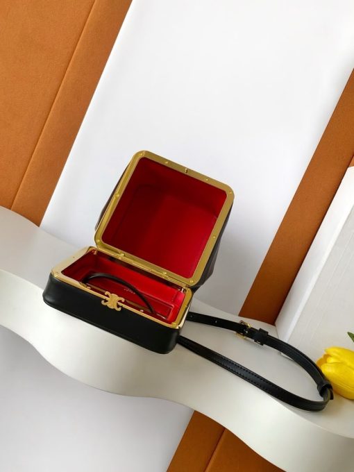 CELINE Cube Bag Supple Calfskin Black - Image 9