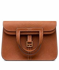 Hermes Halzan 31 Gold Clemence Gold Hardware