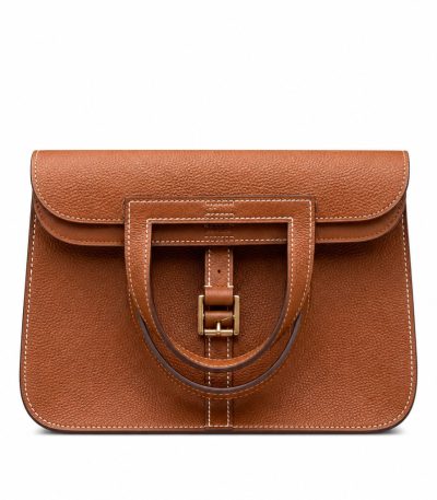 Hermes Halzan 31 Gold Clemence Gold Hardware