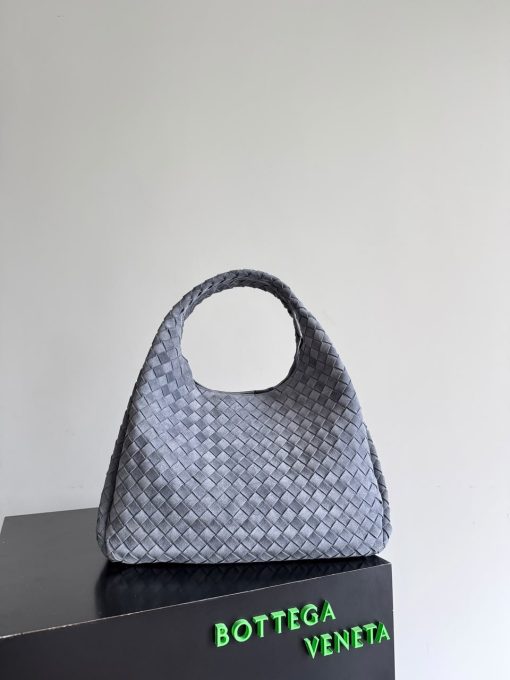 Bottega Veneta Campana Large Intrecciato Suede Shoulder Bag - Image 2