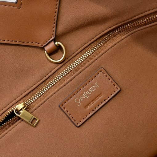 YSL Small Tote in BRICK Leather - Image 7