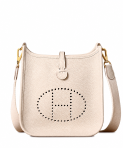 Hermès Evelyne 23 III Taurillon Clemence Craie Gold Hardware
